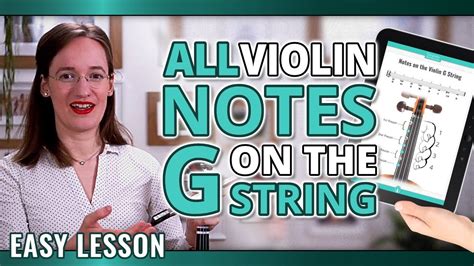All Violin Notes On The G String For Beginners Youtube