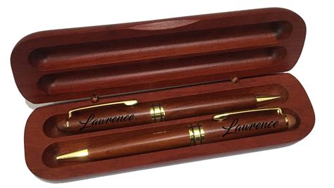 Engravedpersonalized Rosewood Two Pen T Set Sofias Findings