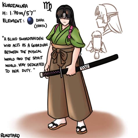 Kurozakura The Blind Sword Maiden By Rukotaro On Deviantart