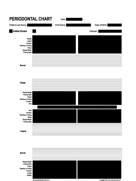 Dental Charting Template