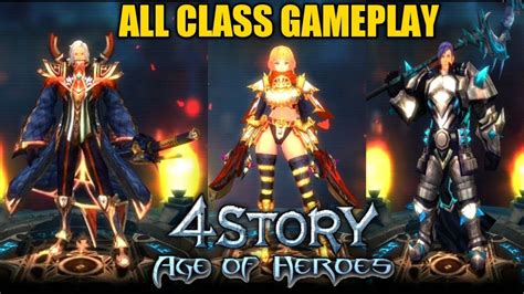 4story Age Of Heroes All Class Gameplay Mmorpg Androidios Youtube
