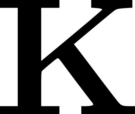 What about something like this: K Letter PNG Transparent Images | PNG All
