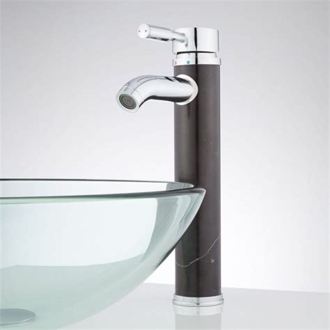 Only problem is that the shower we want to use is frameless glass but has chrome hinges and a chrome pull handle and. Black Marble Faucet with Chrome Accents | Faucet, Bathroom ...