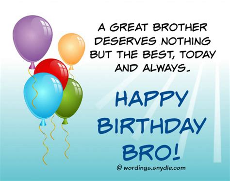 Birthday Wishes For Brother Wordings And Messages