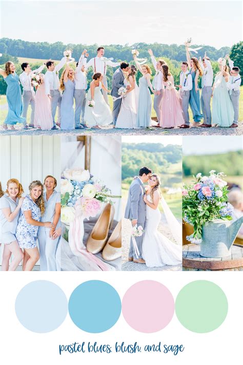 Summer Wedding Colors Schemes