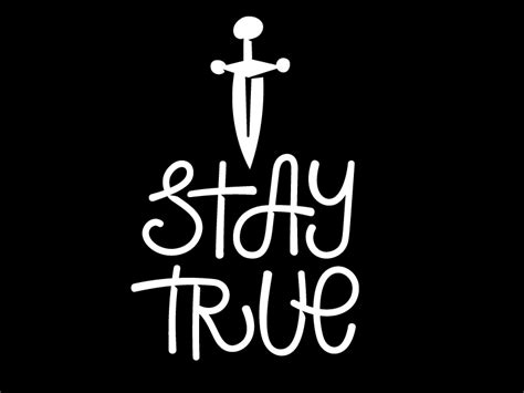 Stay True Logo By Doffdog On Dribbble
