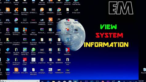 Windows 10 How To View Advanced System Information Youtube