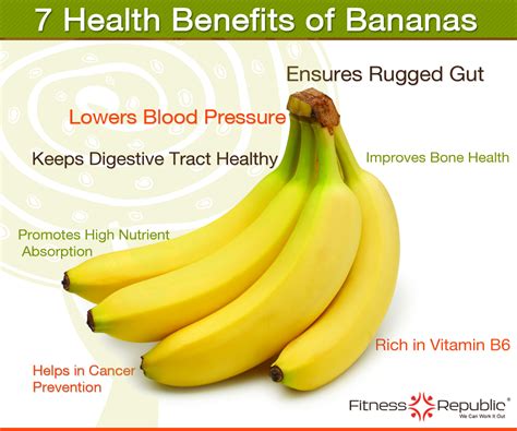 7 health benefits of bananas [infographic] bananas infographic list