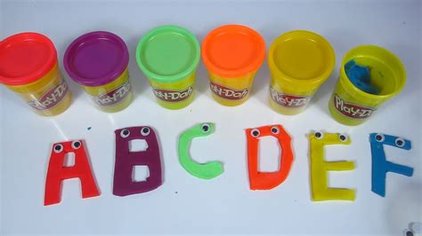 Learn Colour Play Doh Abc Clay Dough Alphabet Writing Videos Abcdef