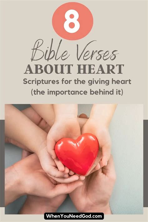 8 Bible Verses About Hearts Scriptures For The Giving Heart The