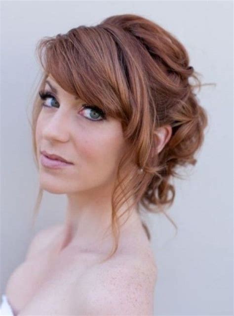 39 Chic And Pretty Wedding Hairstyles With Bangs Weddingomania