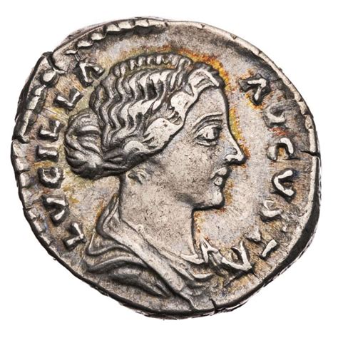 Ancient Roman Silver Denarius Of Empress Lucilla Purity In Roman Coins