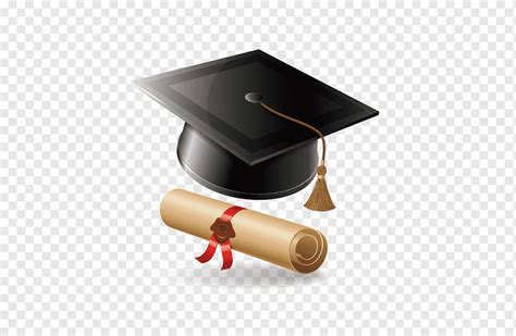 Black Mortarboard Graduate Diploma Upacara Kelulusan Gelar Sarjana