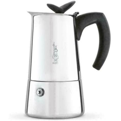 Bialetti Musa Espresso Coffee Maker Stainless Steel Black Induction Safe Cup EBay
