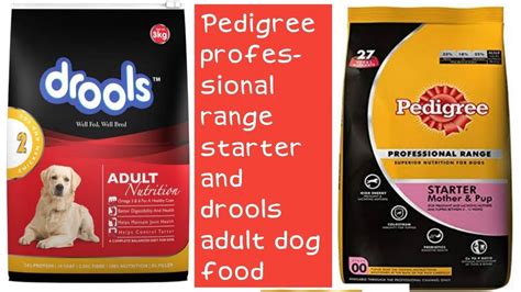 The pedigree brand of dog food probably doesn't need much introduction — we've all seen these products on the shelves of our local supermarket or. Pedigree Professional Range Starter And Drools Dog Food ...
