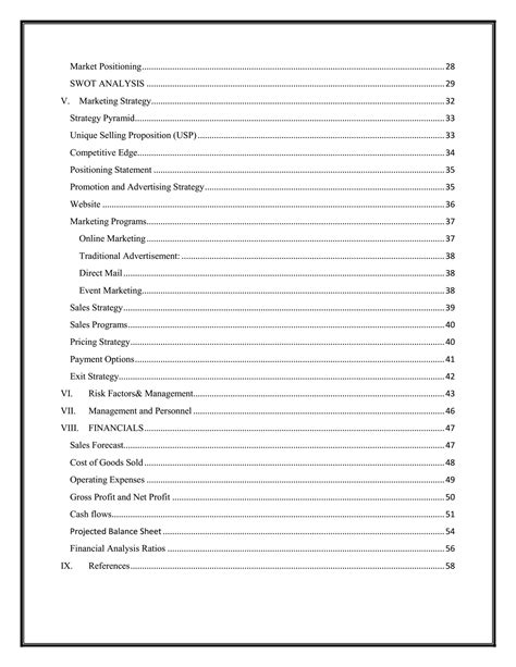 Bar Business Plan Template Sample Pages Black Box