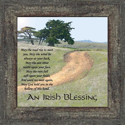 An Irish Blessing Irish Blessing Picture Frame May The Road Rise To