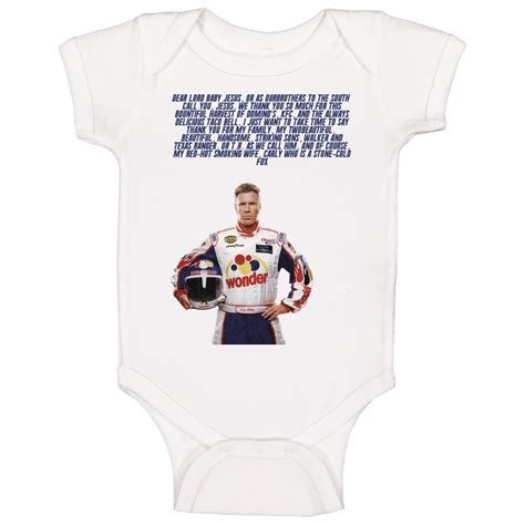 / quotes about baby jesus talladega. Talladega Nights Ricky Bobby Dear Lord Baby Jesus Quote Baby One Piece