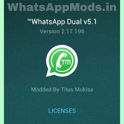 Tm Whatsapp Dual V51 Latest Version Whatsapp Mods