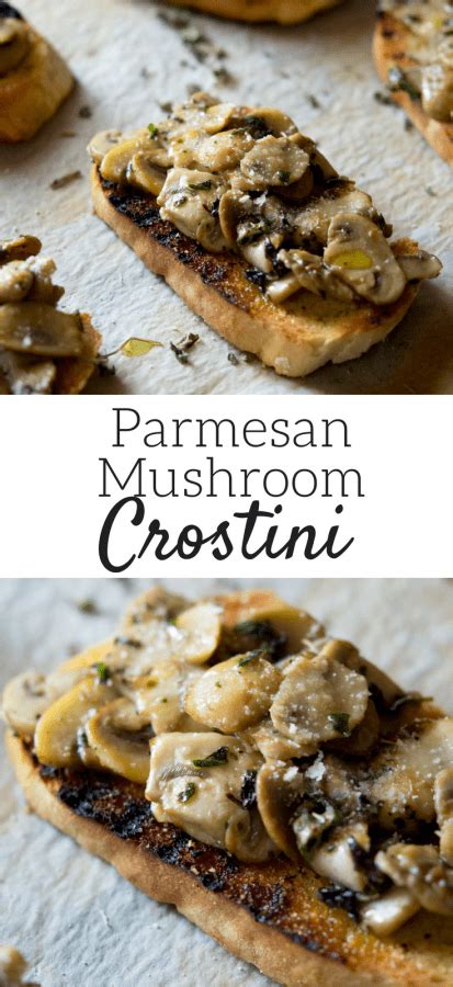 Parmesan Mushroom Crostini Easy And Delicious All She Cooks
