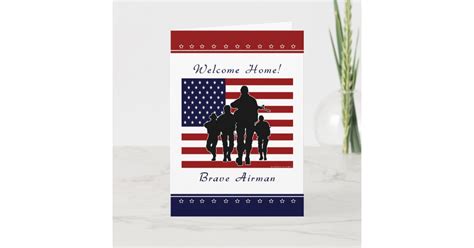 Air Force Welcome Home Airman Greeting Card Zazzle