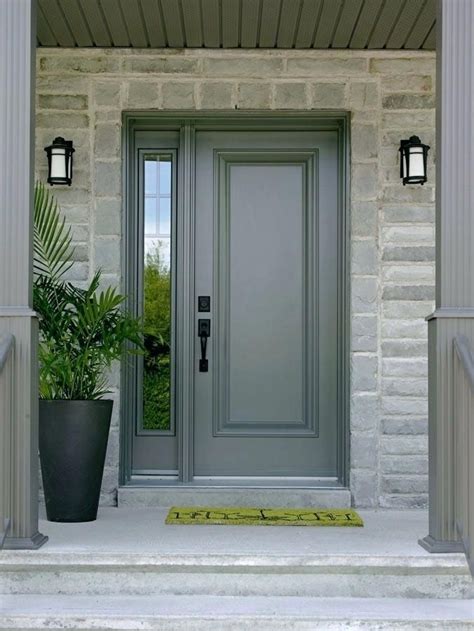 The core of the door is reinforced with laminated veneer lumber to ensure your door will last a lifetime. steel entrance door single front door with one sidelight ...