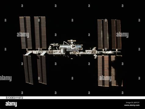 Surrounded By The Blackness Of Space The International Space Station
