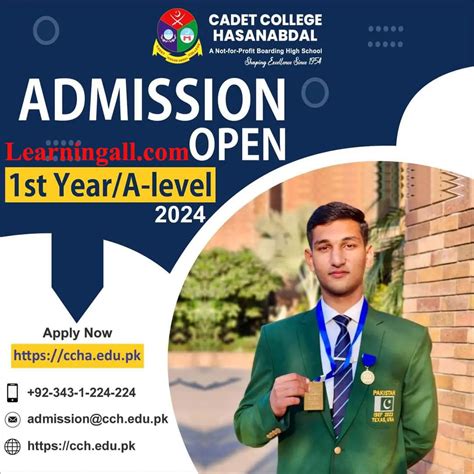 Cadet College Hasan Abdal Admission Fee St Year A Levels