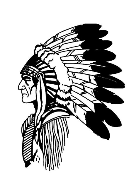 Simple Native American Profile Simple Drawing Of A Indian Chief