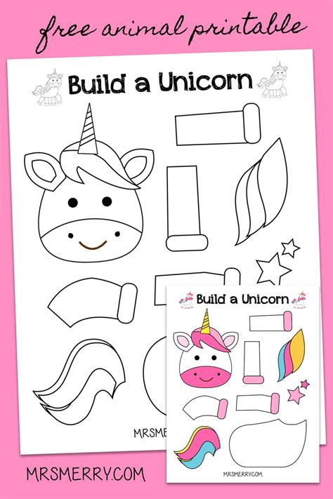 Build A Unicorn Printable
