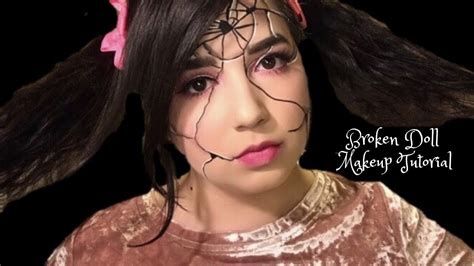 Easy Broken Doll Makeup Tutorial Youtube