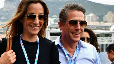 Hugh Grant And Anna Eberstein Step Out For First Time Since Wedding At Monaco Grand Prix Hello