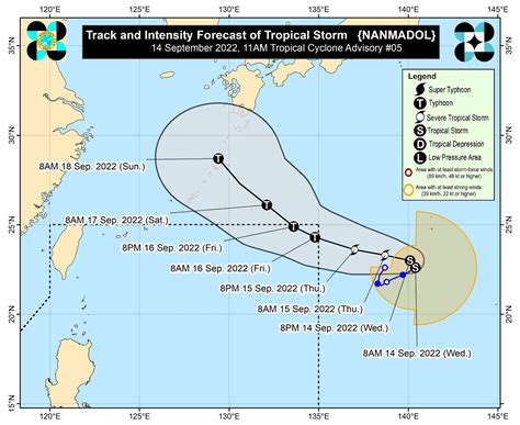 Storm Nanmadol May Enter Par As Typhoon Pagasa Abs Cbn News