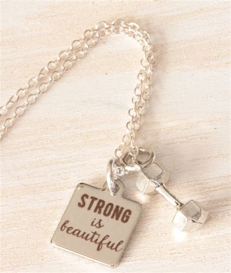 Strong is Beautiful Necklace, Strong Necklace, Strong Girl 