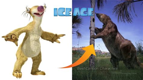 Ice Age Characters In Real Life Youtube