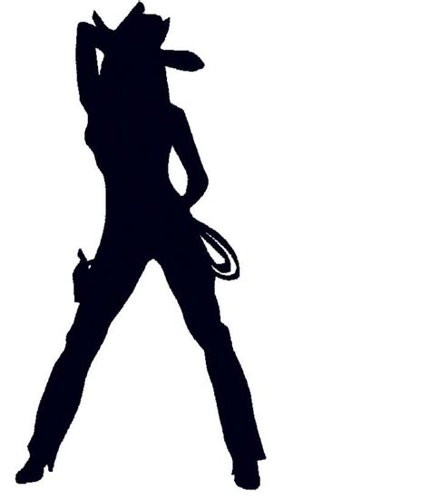 Cowboy And Girl Silhouette At Getdrawings Free Download