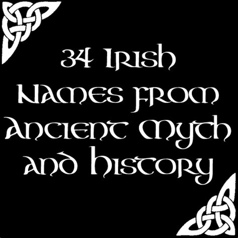 34 Irish Names From Ancient Myth And History The Brehon Academy
