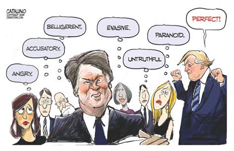 Political Cartoons Brett Kavanaugh Christine Blasey Ford Testify