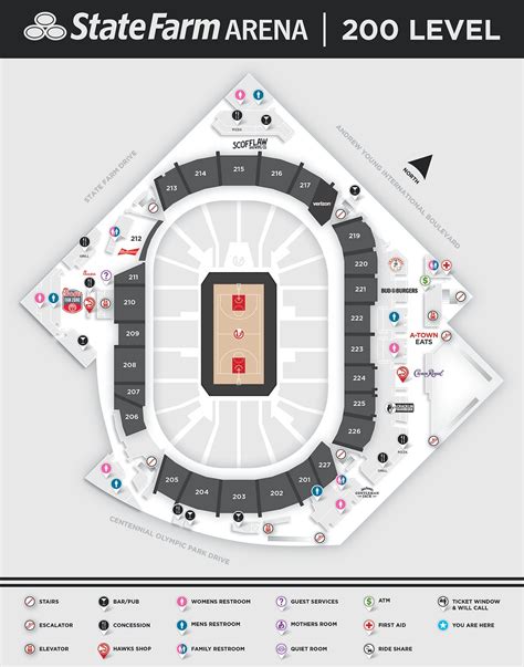 State Farm Arena Parking Map Atlanta