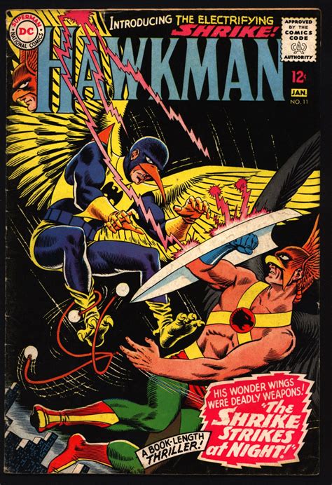 Hawkman 11 Dc Comics 1st Shrike Gardner Fox Julius Schwartz Murphy