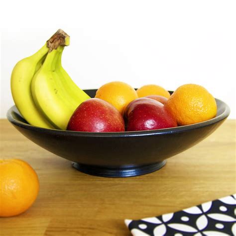 Maybe you would like to learn more about one of these? black ceramic fruit bowl by kartimarket ...
