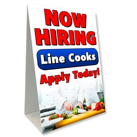 Now Hiring Cooks Economy A Frame Sign