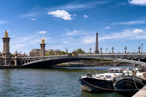 橋、 フランス、 フランス、 セーヌ川、 エッフェル塔、 タワー、 ボート、 水、 橋、 アレキサンダー、 旅行、 ヨーロッパ、 風景