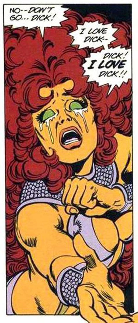 Tell Us How You Really Feel Starfire Comic Panels Old Comics
