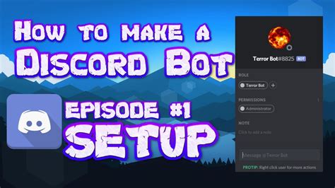 How To Make A Discord Bot Part 1 Set Up Youtube