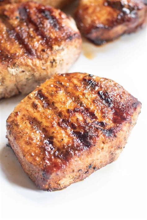Grill each side of the pork chop until grill marks appear and the edges lightly browned. Grilled Boneless Pork Chops | Recipe in 2020 | Boneless ...