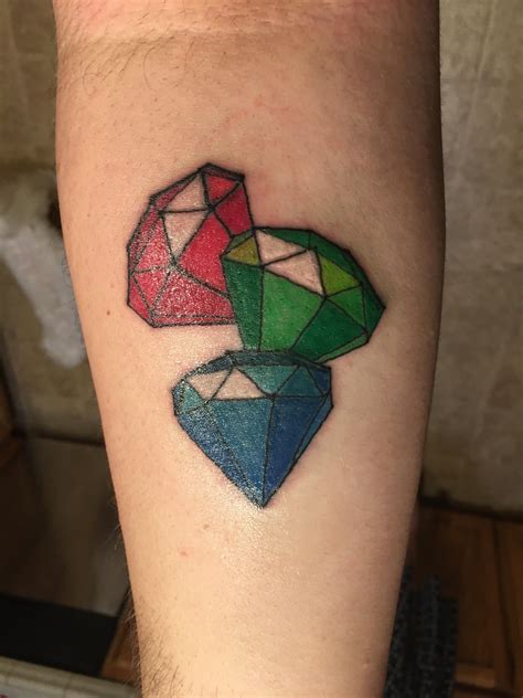 Got A Tattoo Of Some Gems From Spyro To Commemorate The Countless Hours