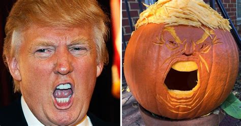 Trumpkins Donald Trump Pumpkins Are Being Carved For Halloween Metro