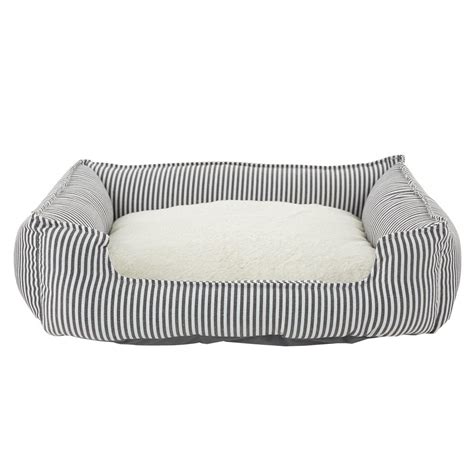 Top Paw Cuddler Beds Striped Cuddler Pet Bed Dog