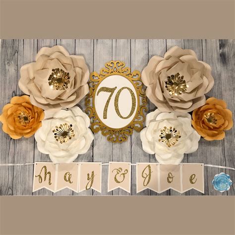 70th Birthday Decór Birthday Decorations 70th Birthday Custom Creations